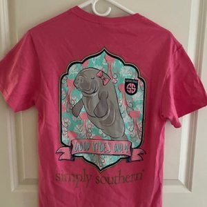 Simply Southern Collection Short Sleeve Manatee Tee